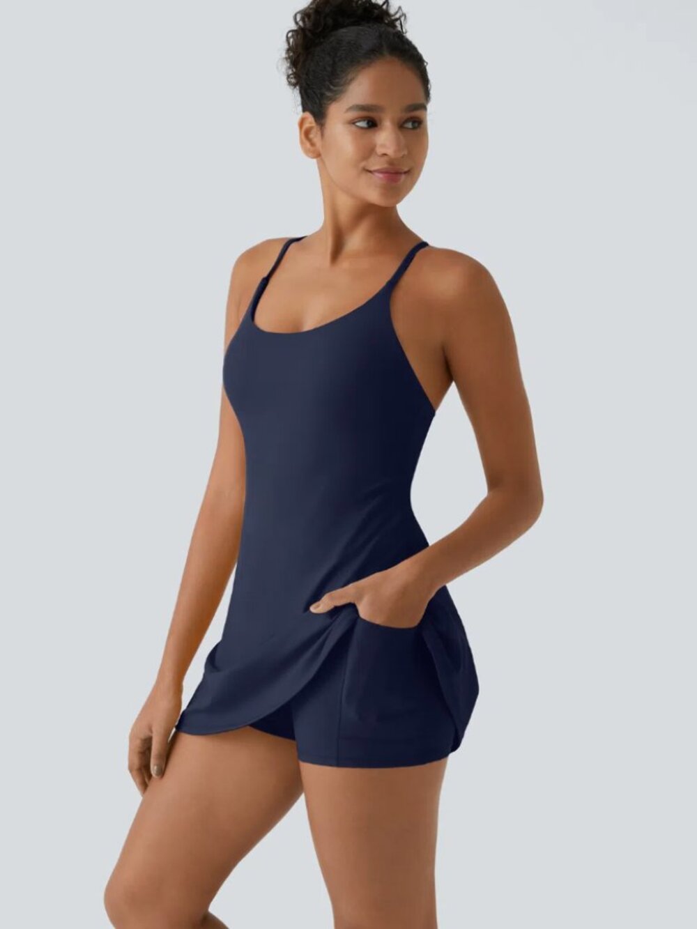 Halara SoftlyZero Plush Backless Active Dress Easy Peezy Edition